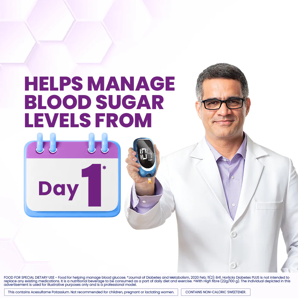 Horlicks Diabetes Plus Chocolate Flavour - Image 3