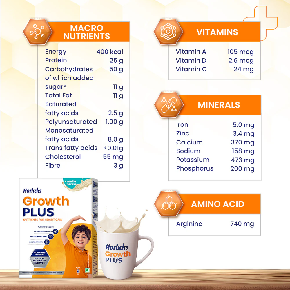 Horlicks Growth Plus Vanilla Flavour - Image 7