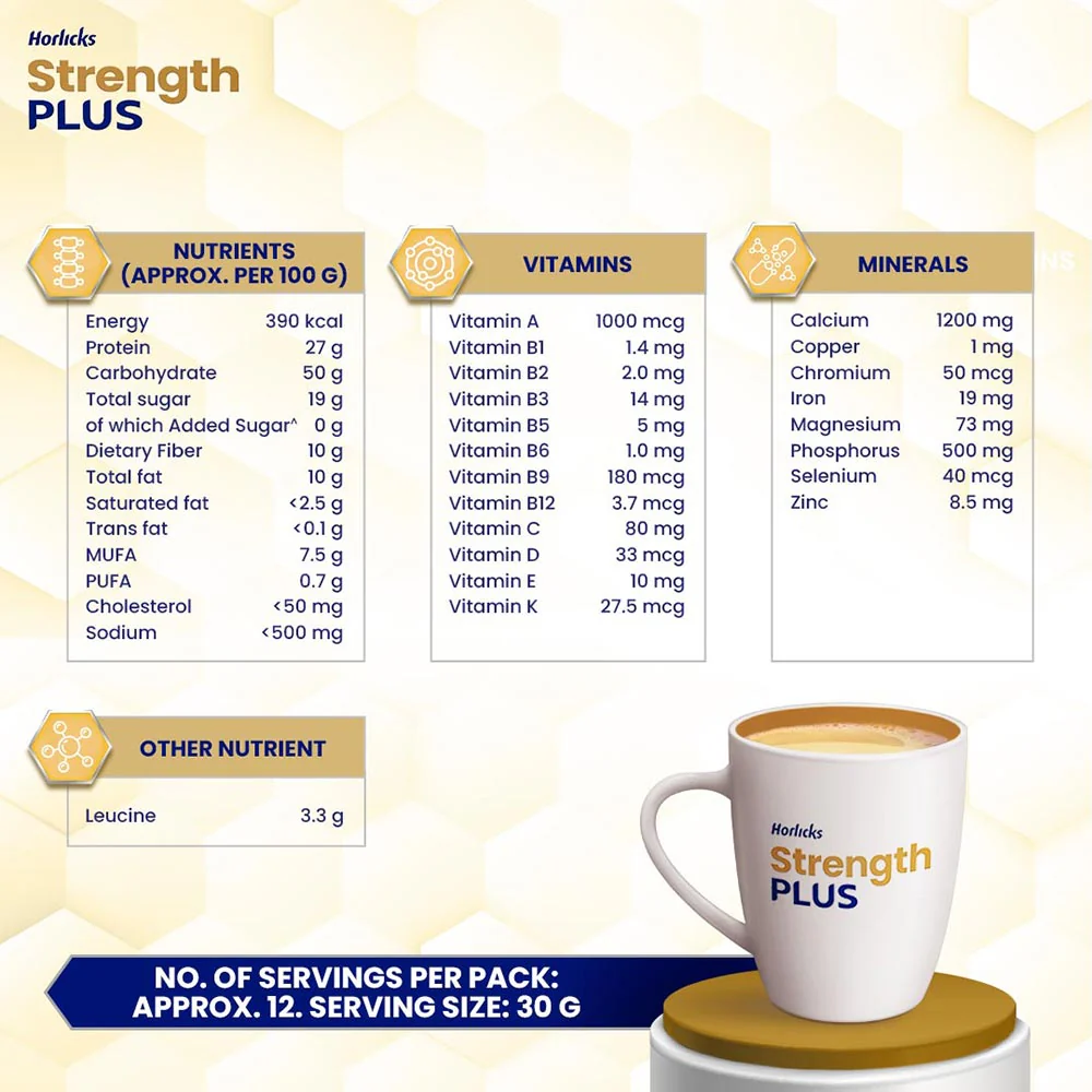 Horlicks Strength Plus Vanilla Flavour - Image 6